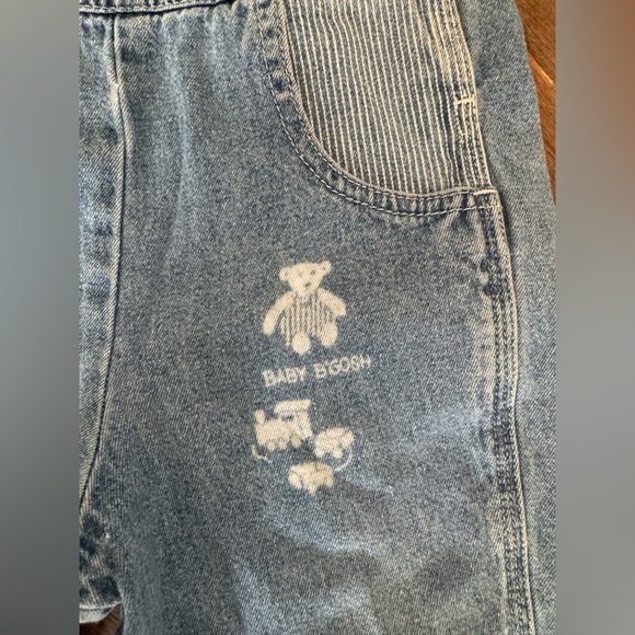 Vintage Baby B’Gosh OshKosh Denim Overalls Train Teddy 18M - Picture 11 of 11